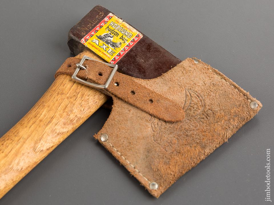 Awesome NORLUND HUDSON BAY Axe with Original Leather Sheath and Decal! - 81435R