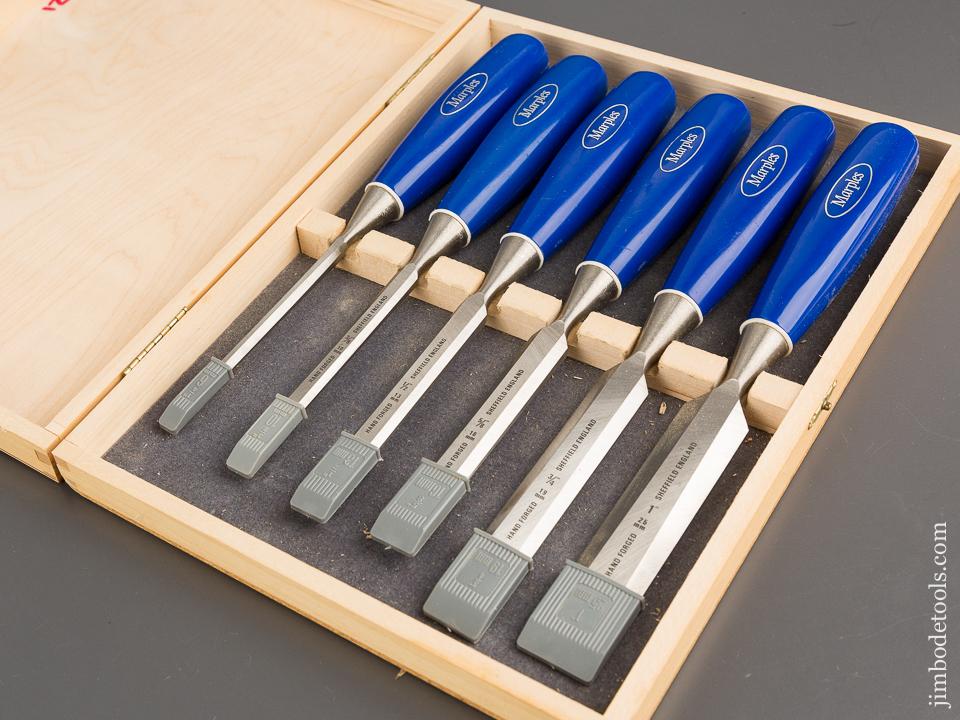 Set of Six MARPLES Chisels MINT in Original Box - 81586