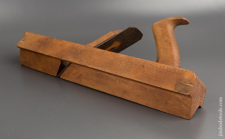 Unusual 16 inch Vee Bottom Jack Plane by N. SPAULDING ITHACA NY circa 1867-70 FINE - 81725