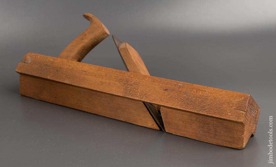 Unusual 16 inch Vee Bottom Jack Plane by N. SPAULDING ITHACA NY circa 1867-70 FINE - 81725
