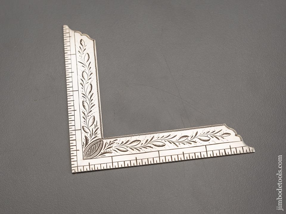 Ornate Four inch Silver Square - 81823U