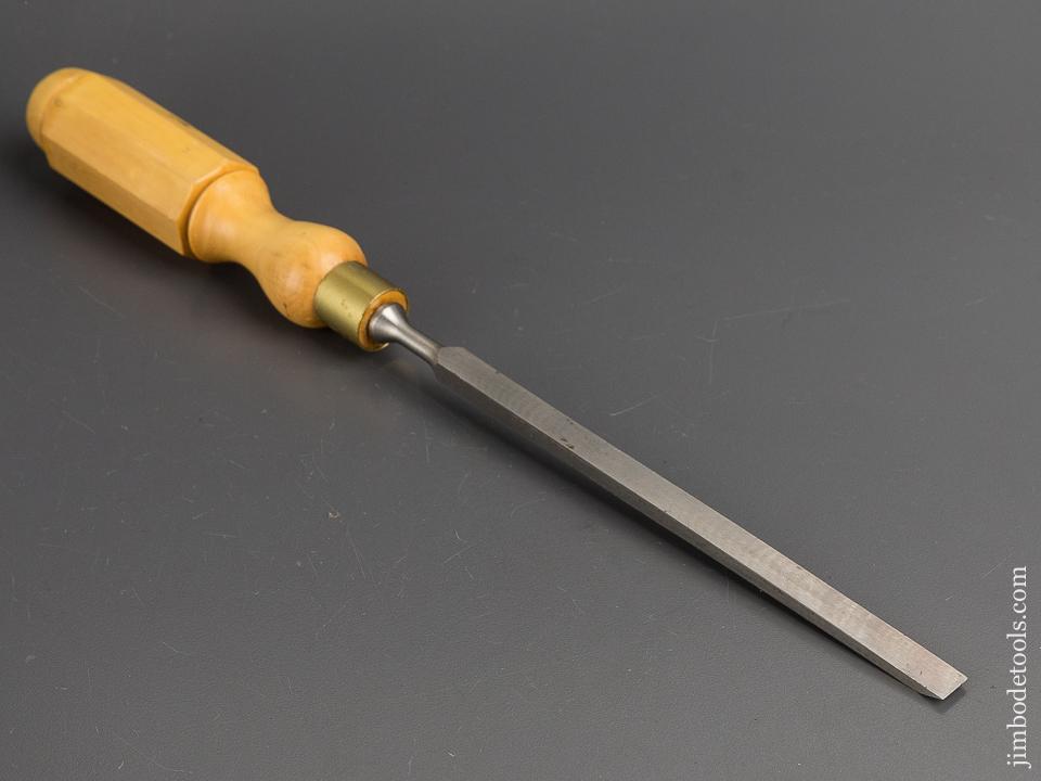 1/2 x 13 1/2 inch JAMES SWAN Boxwood Handled Tang Firmer Chisel NEW OLD STOCK - 81841