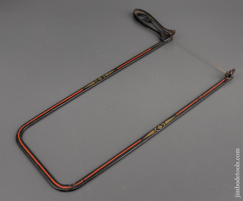 Ultra Fine! SPRING & ROBINSON Patent June 18, 1878 Fret Saw with FULL Pin Stripes - 81886U