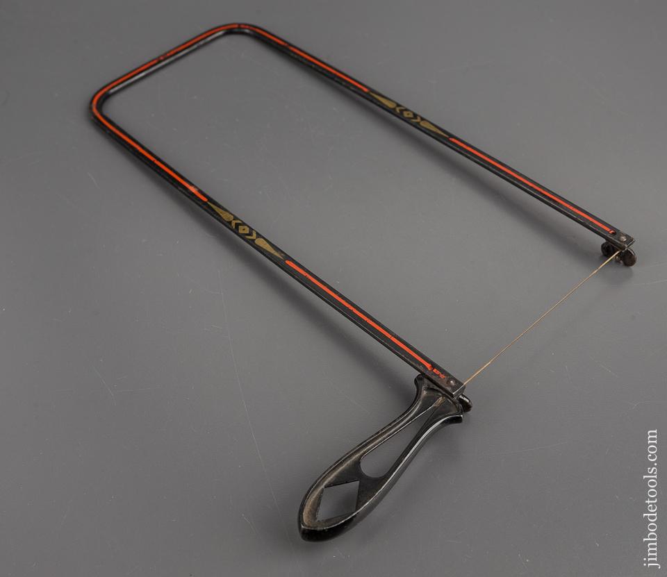 Ultra Fine! SPRING & ROBINSON Patent June 18, 1878 Fret Saw with FULL Pin Stripes - 81886U