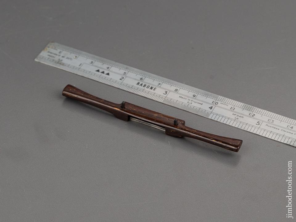 Miniature 3 3/4 inch PAUL HAMLER Rosewood Spoke Shave - 81888U