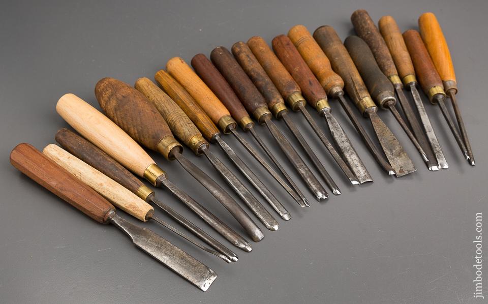 Great Set of 20 ADDIS Carving Chisels - 81895R