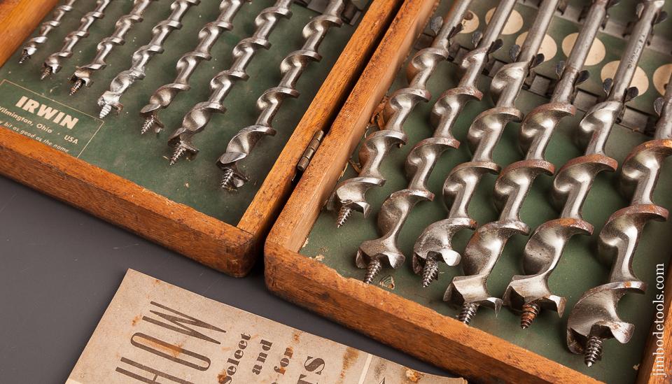 Complete Set of IRWIN Auger Bits in Original Box - 82055