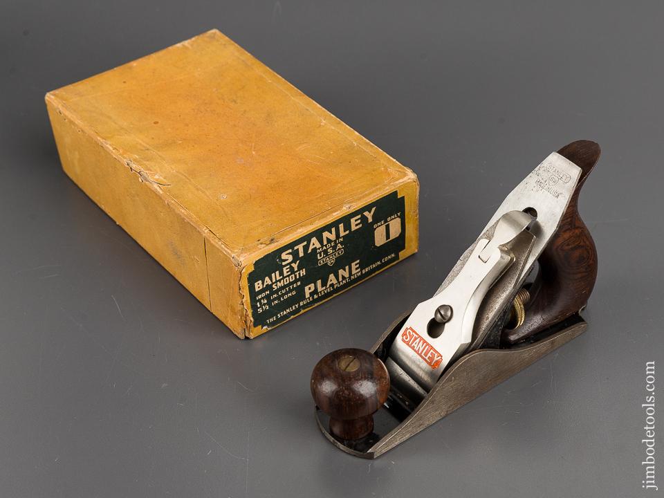 STANLEY No. 1 Smooth Plane NEAR MINT! In Original Box SWEETHEART - 82098