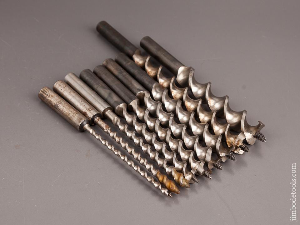 Set of Nine Boring Machine Bits - 82129