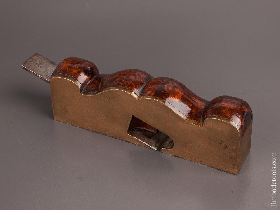 Drop Dead Stunning GUNMETAL & BURL Shoulder Plane - EXCELSIOR 82205