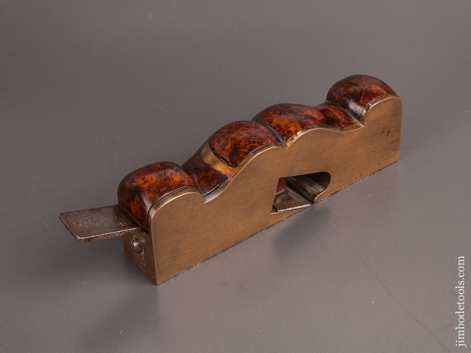 Drop Dead Stunning GUNMETAL & BURL Shoulder Plane - EXCELSIOR 82205