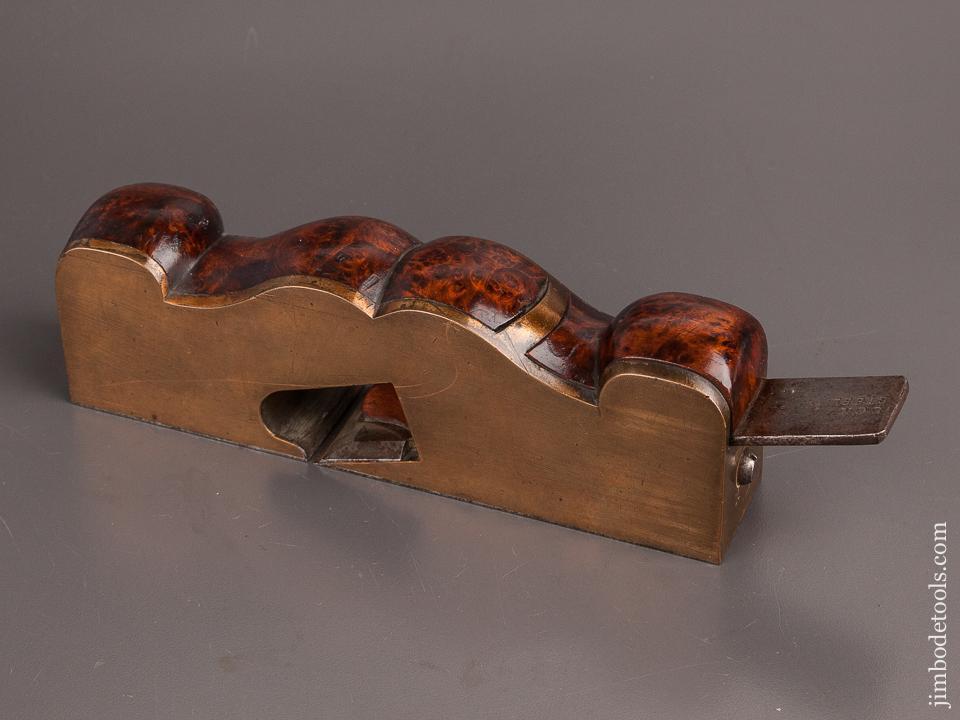 Drop Dead Stunning GUNMETAL & BURL Shoulder Plane - EXCELSIOR 82205
