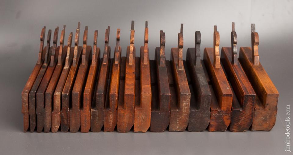 Complete Harlequin Set of 18 Hollows & Rounds Molding Planes - 82259