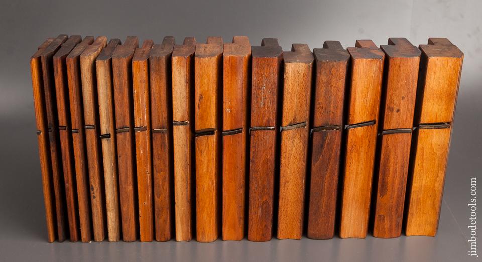 Complete Harlequin Set of 18 Hollows & Rounds Molding Planes - 82259