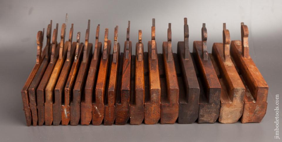 Complete Harlequin Set of 18 Hollows & Rounds Molding Planes - 82260