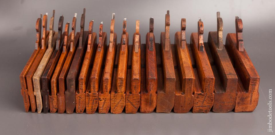 Complete Harlequin Set of 18 Hollows & Rounds Molding Planes - 82262