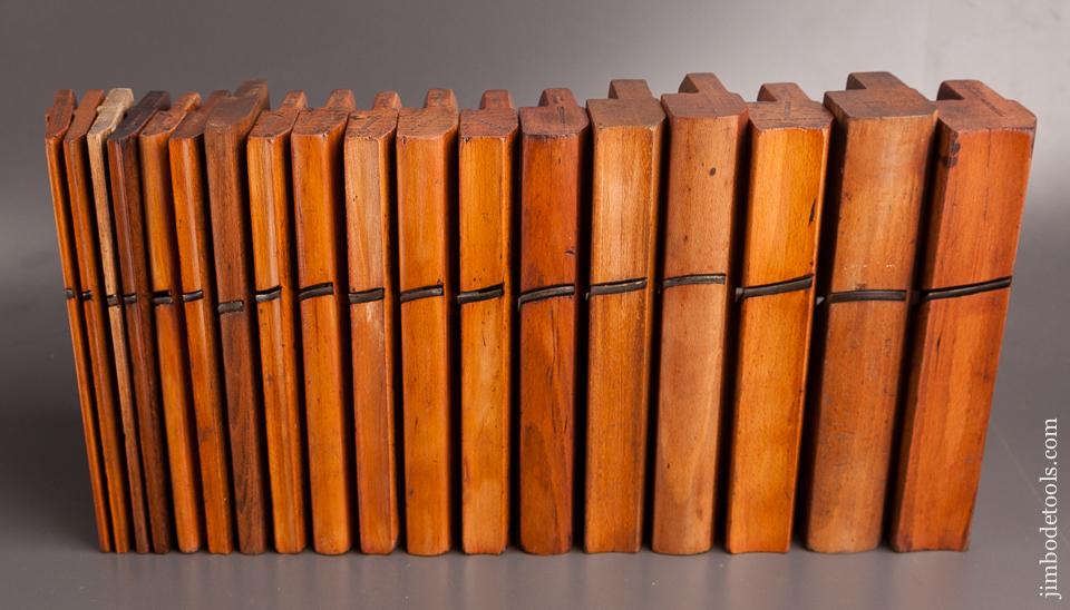 Complete Harlequin Set of 18 Hollows & Rounds Molding Planes - 82262