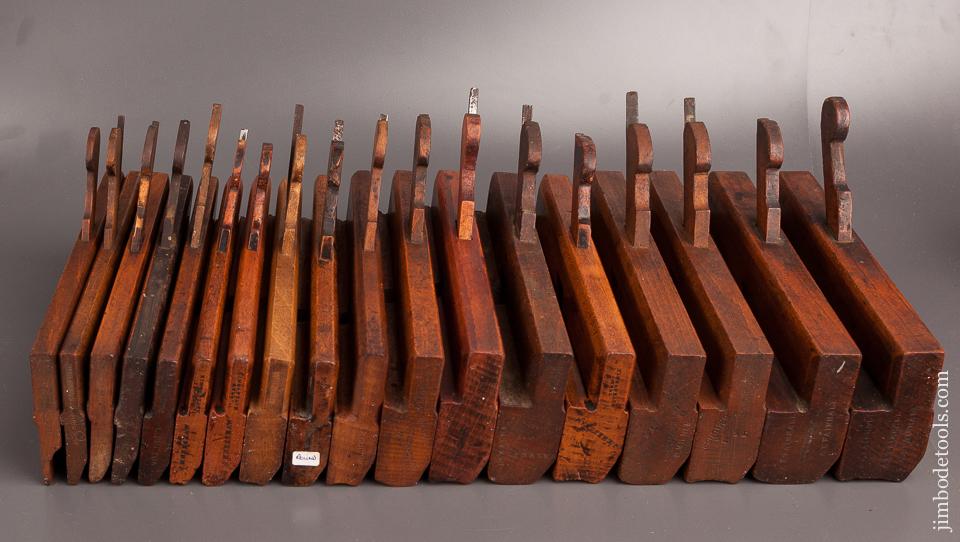 Complete Harlequin Set of 18 Hollows & Rounds Molding Planes - 82263