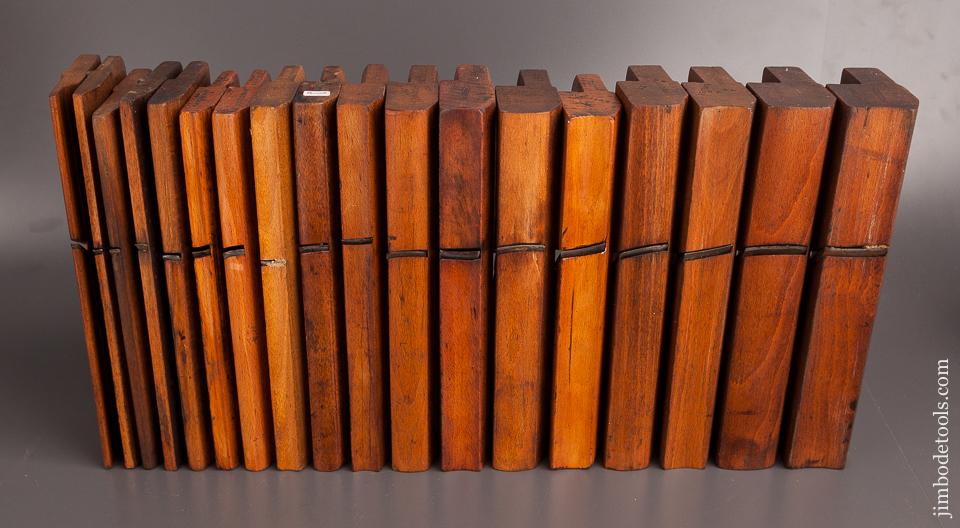 Complete Harlequin Set of 18 Hollows & Rounds Molding Planes - 82263