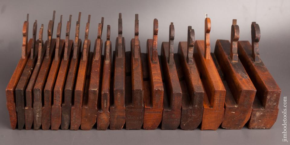 Complete Harlequin Set of 18 Hollows & Rounds Molding Planes - 82264