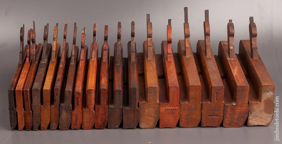 Complete Harlequin Set of 18 Hollows & Rounds Molding Planes - 82267