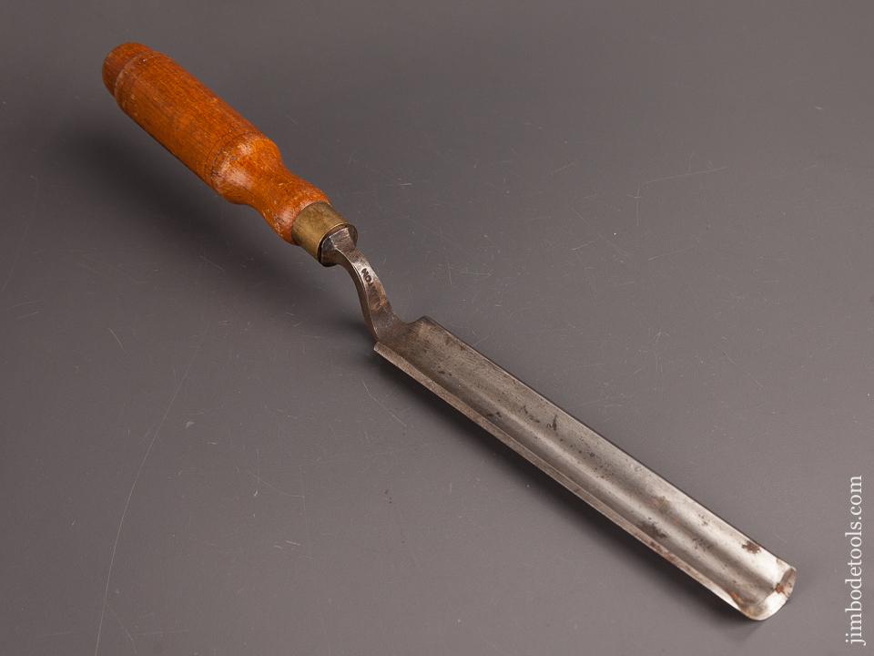 1 x 14 1/8 inch D.R. BARTON No. 8 Sweep Crank Neck Gouge - 82287