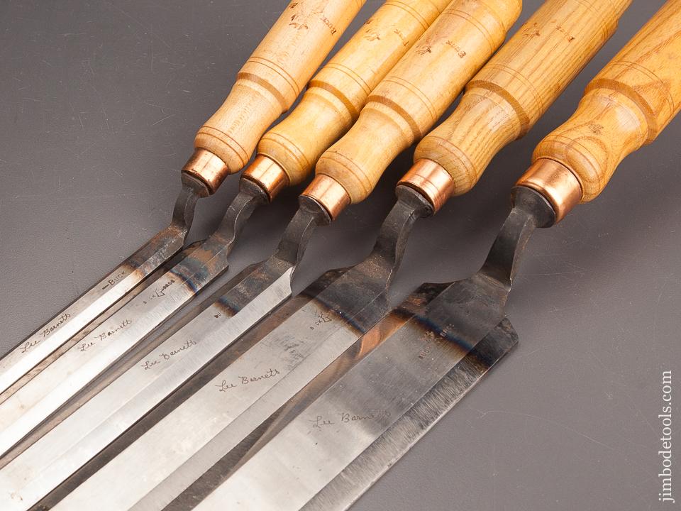 Set of Five BUCK BROTHERS Crank Neck Pattern Maker's Paring Chisels NEW OLD STOCK - 82325