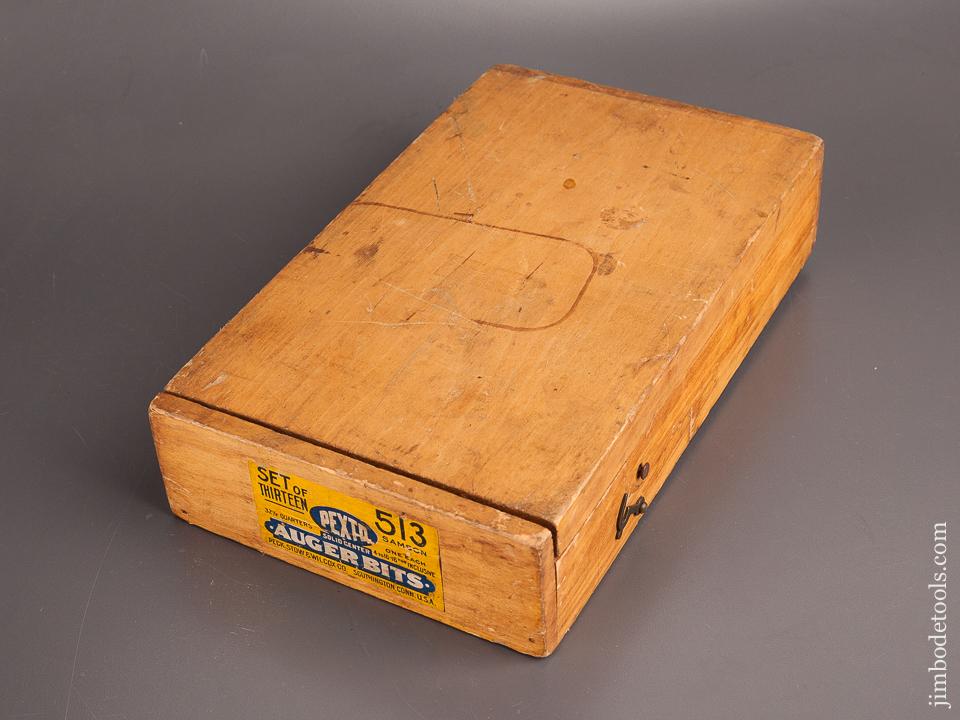 Fabulous Set of 13 PEXTO Fast Boring Auger Bits in Original Box - 82540