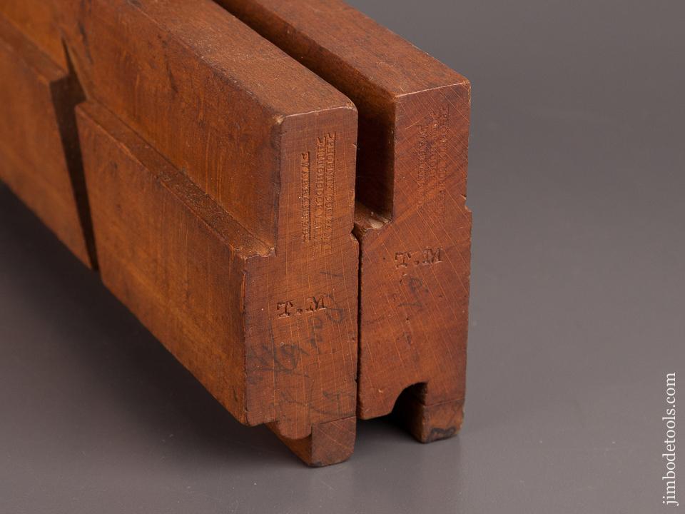 RARE Size! 3/8 inch FENCED! Drop Leaf Table Joint Plane Set by PHOENIX COMPANY circa 1849-53 EXTRA FINE+ - 82762U