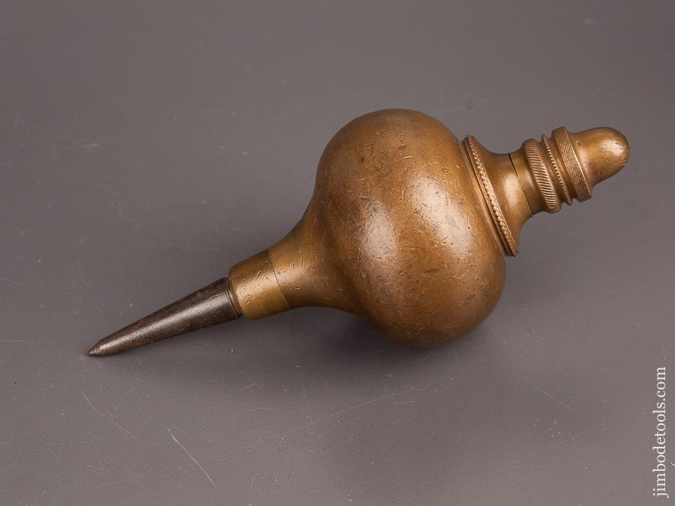 Signed 2.8 pound Seven inch J.O. HEIMBACH Plumb Bob - 82768