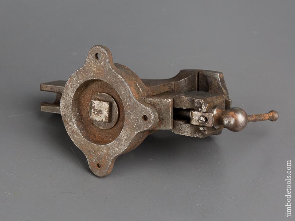 HALL & COOK Patent February 6, 1877 PRENTISS VISE CO NY Small Size Vise with Swivel Base and Swivel Jaw - 82985