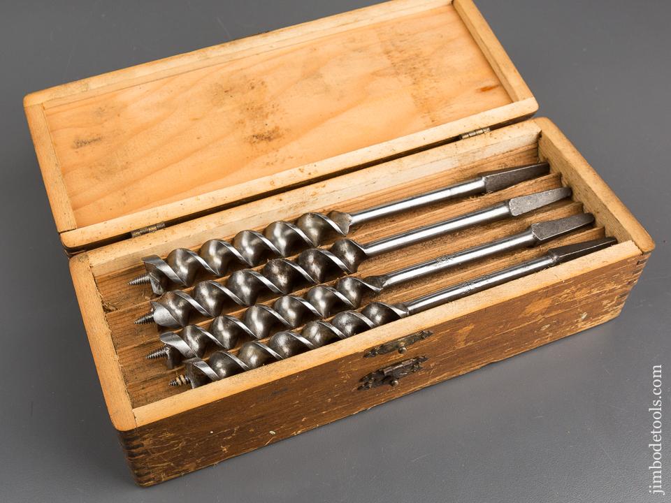 Complete Set of 13 RUSSELL JENNINGS Auger Bits in Original 3 Tiered Box - 82993