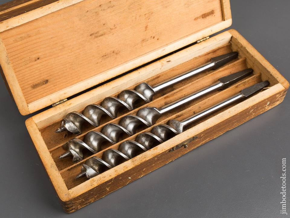 Complete Set of 13 RUSSELL JENNINGS Auger Bits in Original 3 Tiered Box - 82993