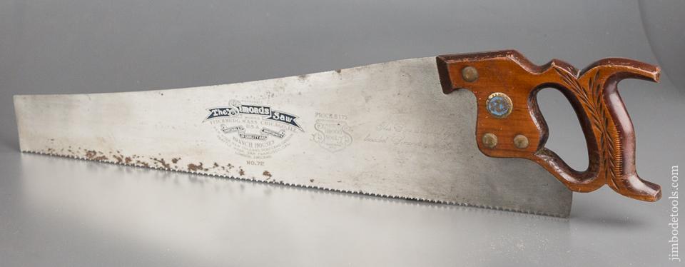 11 point 20 inch Crosscut SIMONDS No. 72 Hand Saw with Apple Handle - 83096U