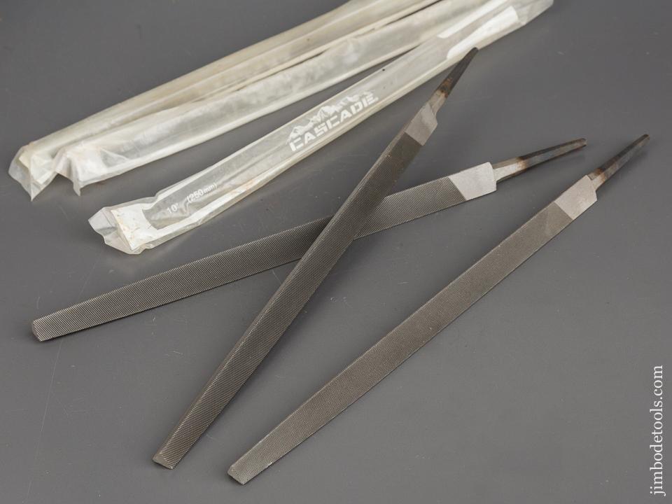 Unused! Three BIG Twelve inch Triangular Files NEW OLD STOCK - 83102
