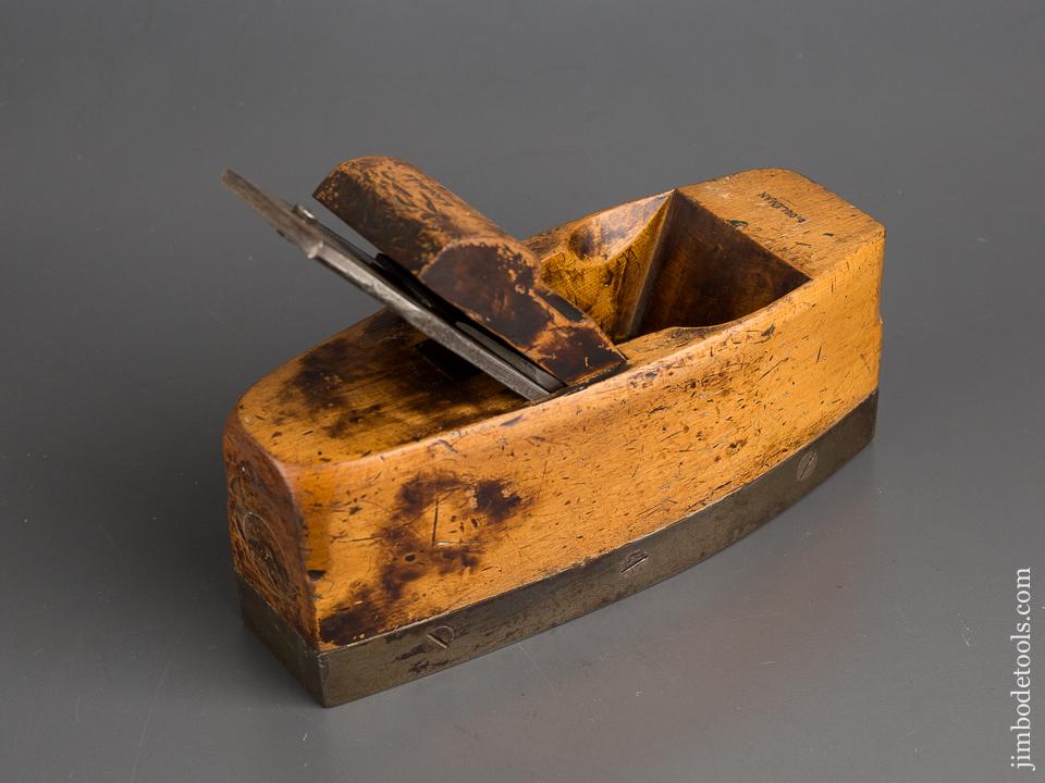 Unusual Beech Infill Plane with Iron Sole by TYZACK & SON - 83240