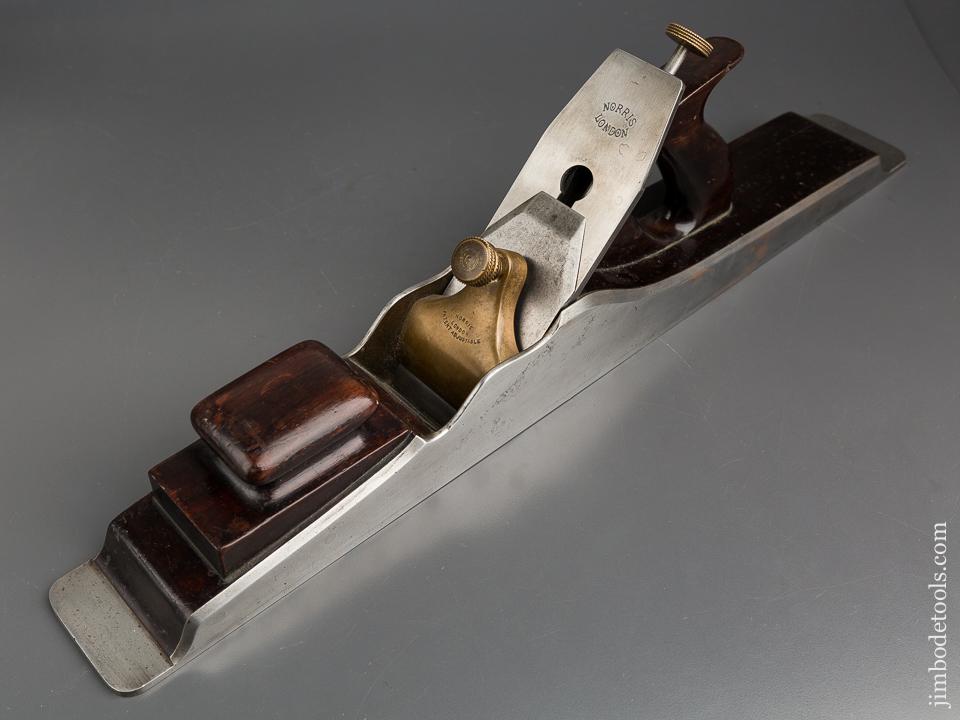 Awesome! NORRIS Pre-War 22 1/2 inch Dovetailed Steel & Rosewood Jointer Plane - 83325U