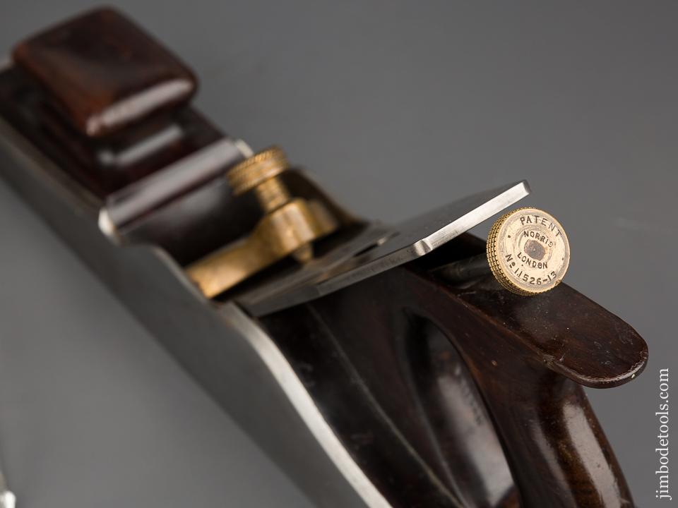 Awesome! NORRIS Pre-War 22 1/2 inch Dovetailed Steel & Rosewood Jointer Plane - 83325U