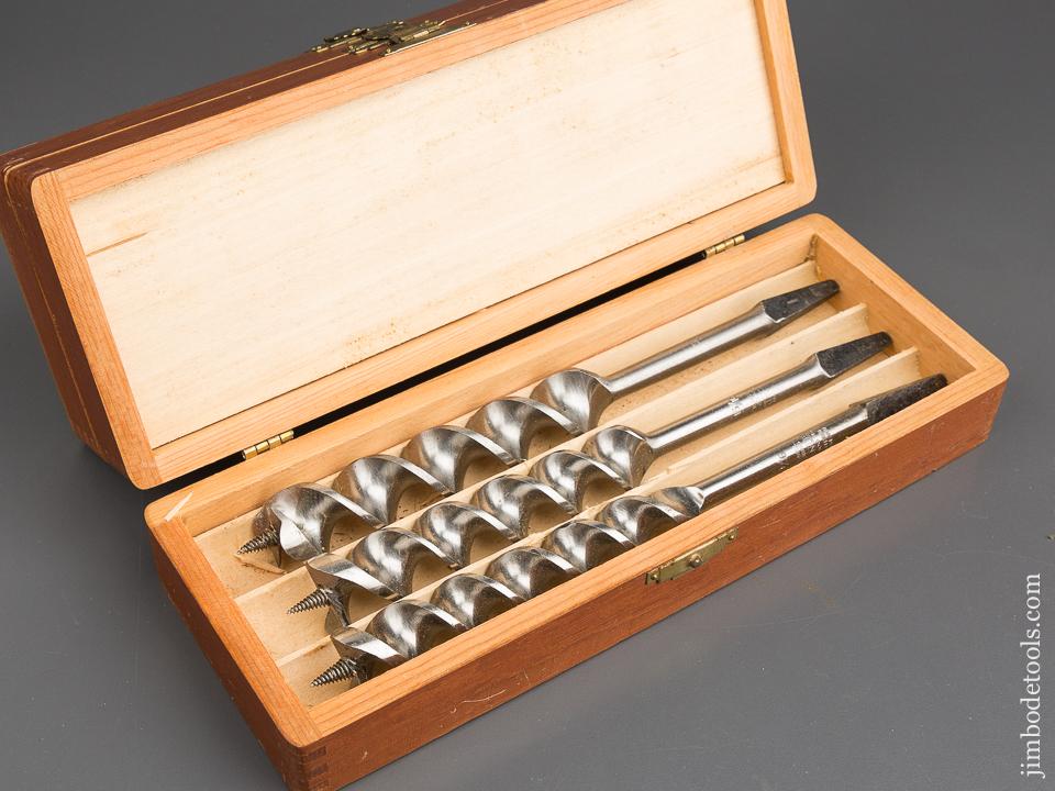 Extra Fine! Complete Set of 13 RUSSELL JENNINGS Auger Bits in Original 3 Tiered Box - 83347