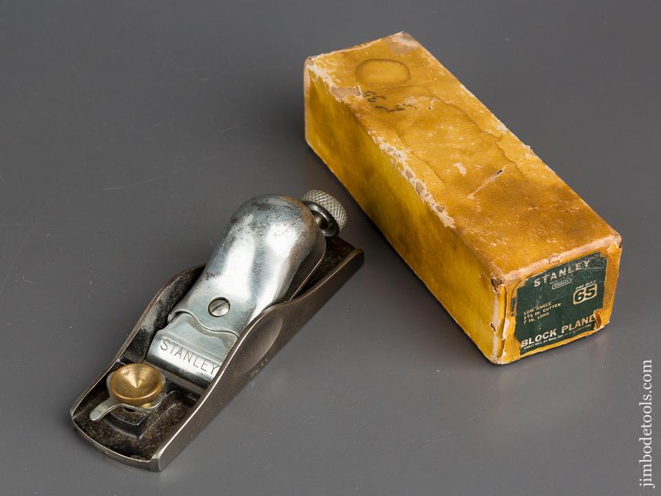 STANLEY No. 65 Low Angle Block Plane EXTRA FINE in Original Box - 83405