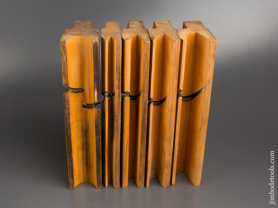 Crisp FINE Group of Five SANDUSKY Planes ALL From the Same Chest ! - 83509