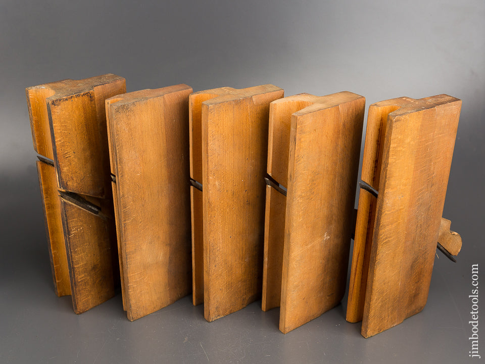 Crisp FINE Group of Five SANDUSKY Planes ALL From the Same Chest ! - 83509