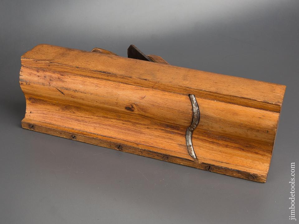 Extra Fine! BENSEN & CRANNELL ALBANY NY 4 1/2 inch Wide! Crown Molding Plane circa 1843-62 near mint - 83545