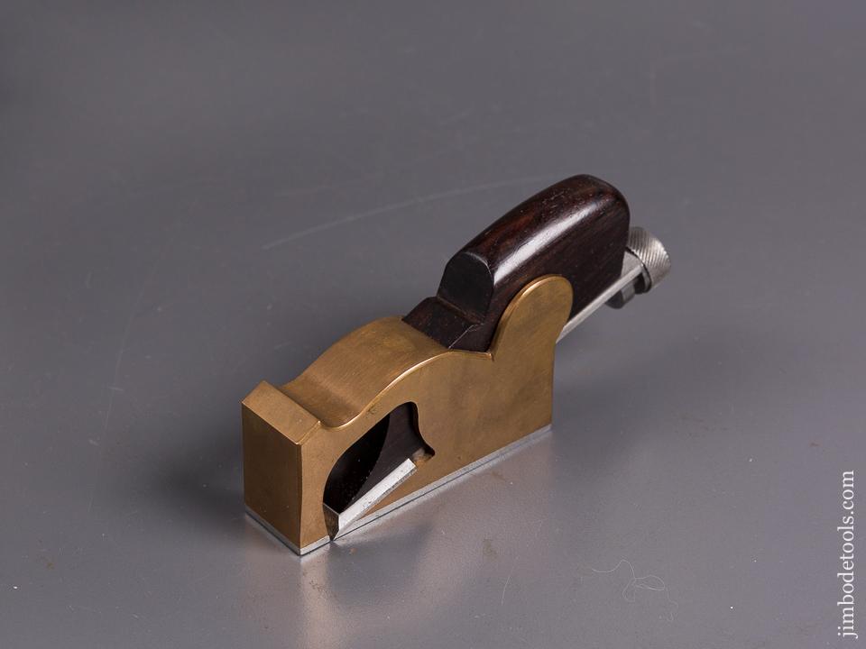 Fabulous! Gunmetal & Rosewood Adjustable Bull Nose Rabbet Plane - 83688U