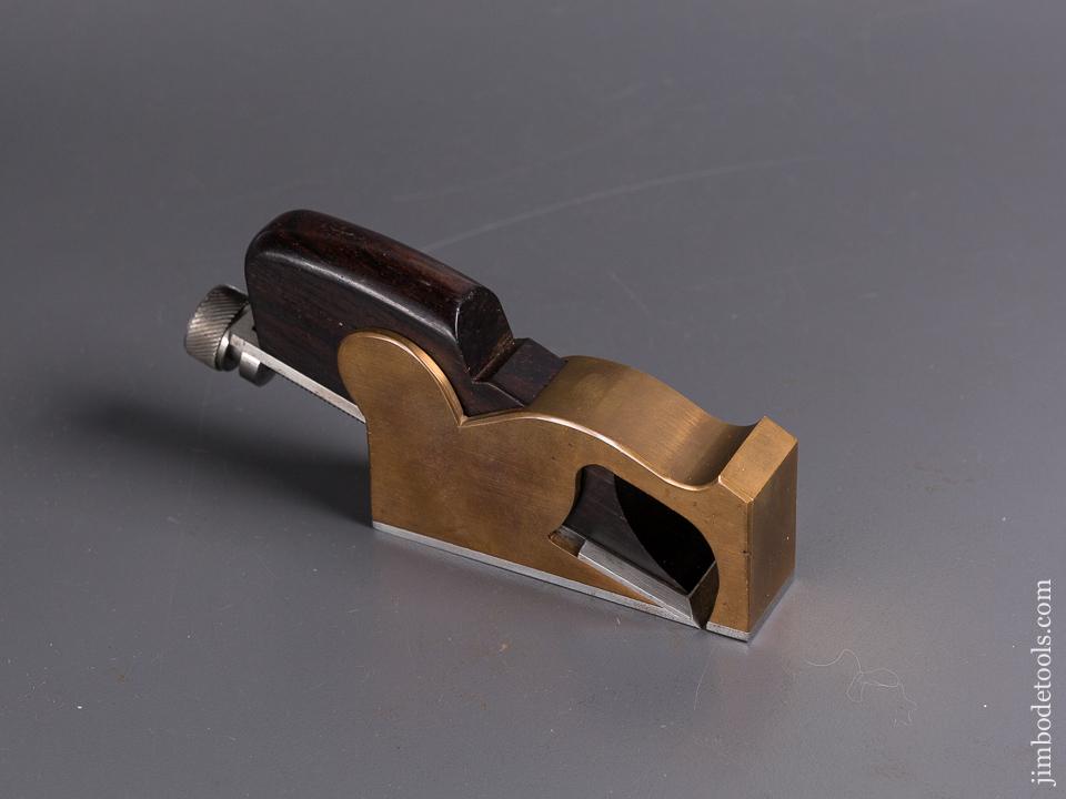 Fabulous! Gunmetal & Rosewood Adjustable Bull Nose Rabbet Plane - 83688U