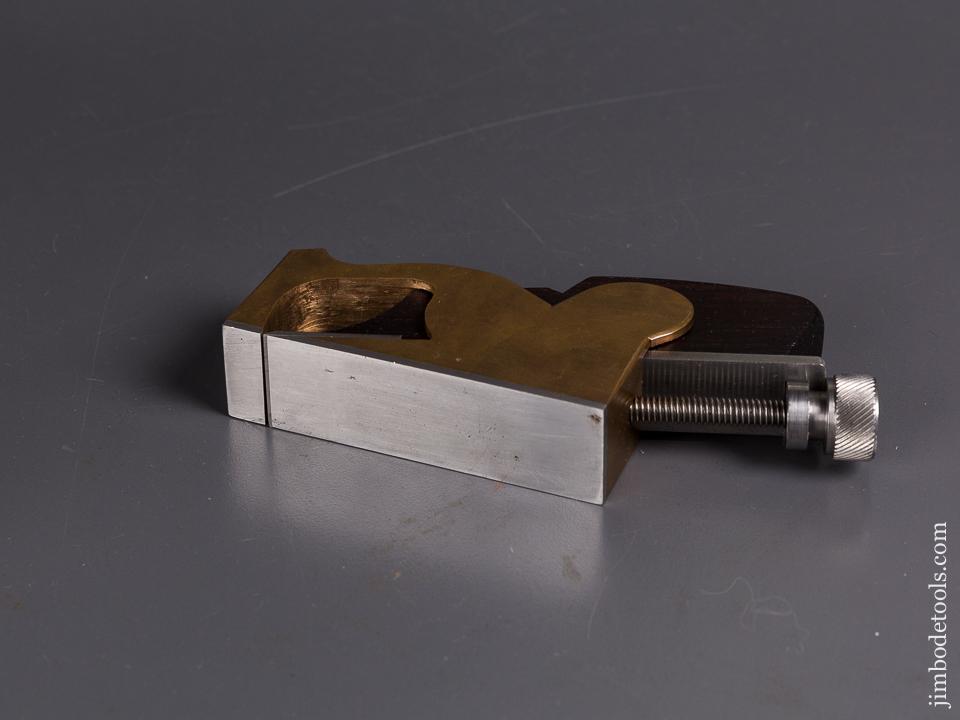 Fabulous! Gunmetal & Rosewood Adjustable Bull Nose Rabbet Plane - 83688U