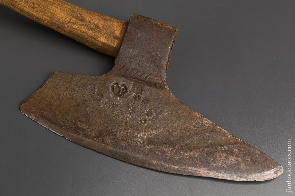Early Decorated Offset Goose Wing Axe - 83966