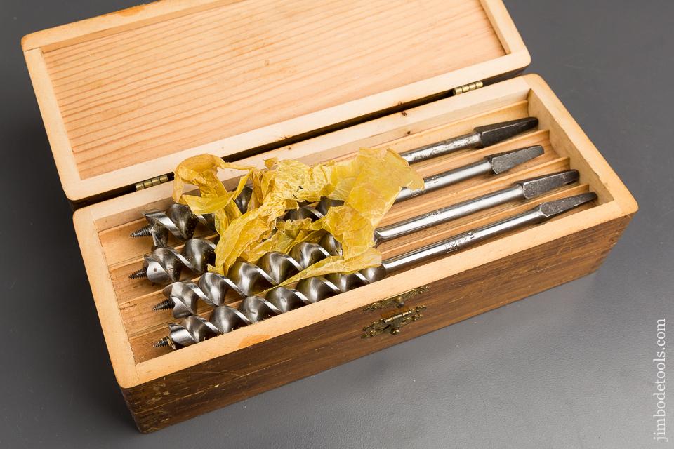 EXTRA FINE Complete Set of 13 RUSSELL JENNINGS Auger Bits in Original 3 Tiered Box - 83991