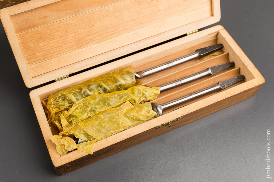 EXTRA FINE Complete Set of 13 RUSSELL JENNINGS Auger Bits in Original 3 Tiered Box - 83991