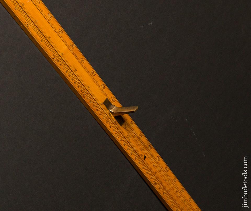 45 inch DRING & FAGE LONDON Boxwood Customs Slide Rule - 84110